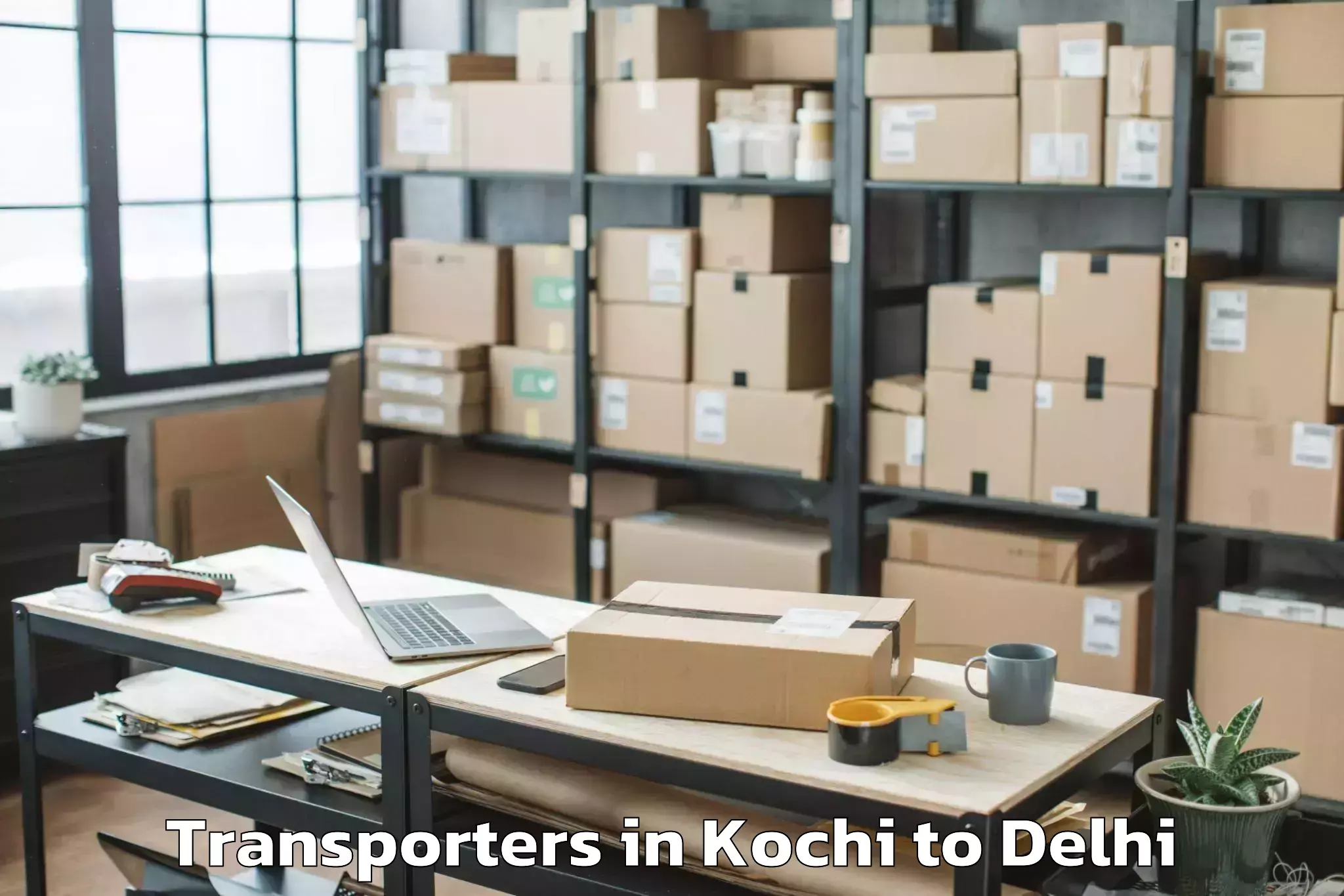 Easy Kochi to Hauz Khas Transporters Booking